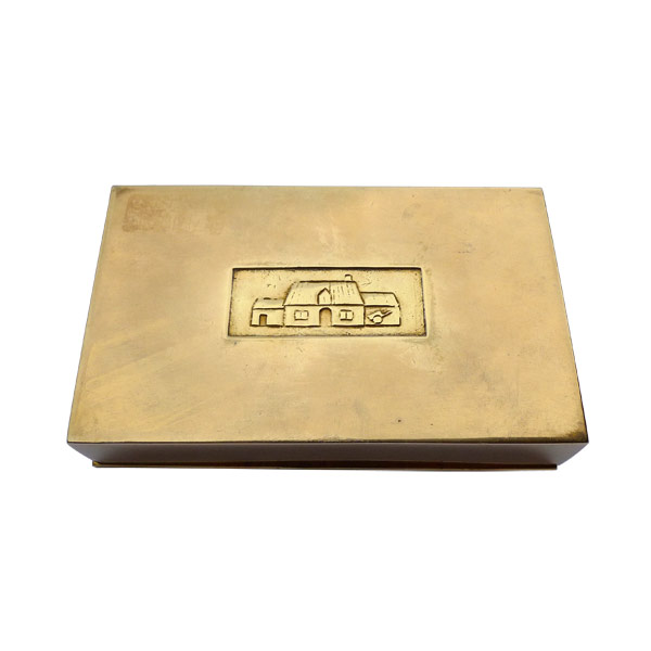 City in the Country - Guilded Bronze Box by Line Vautrin