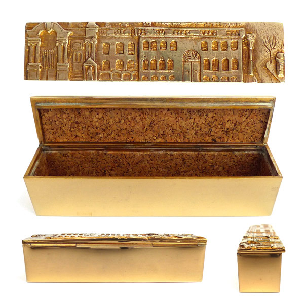 The Elysée - Guilded Bronze Box by Line Vautrin