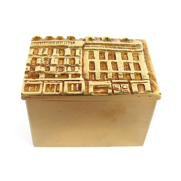Rue Saint-Honoré - Guilded Bronze Box by Line Vautrin
