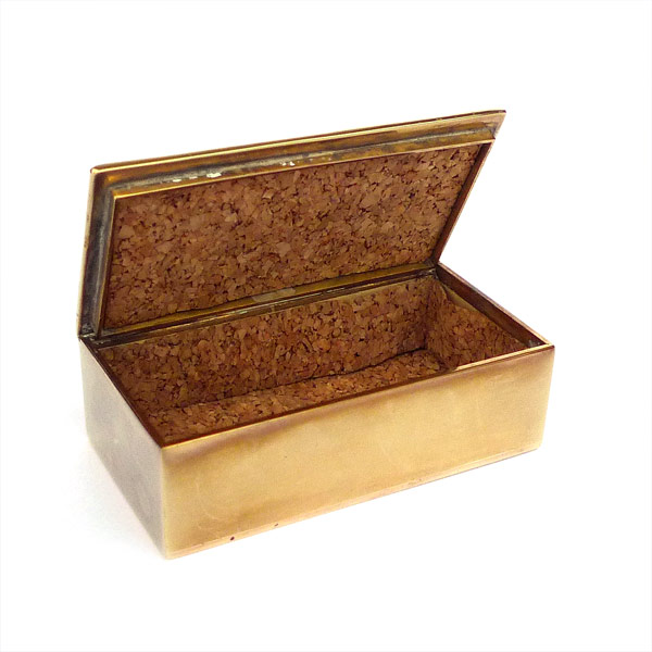 Darling - Guilded Rebus Bronze Box by Line Vautrin