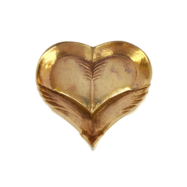 Tiny Heart - Guilded Bronze Box by Line Vautrin