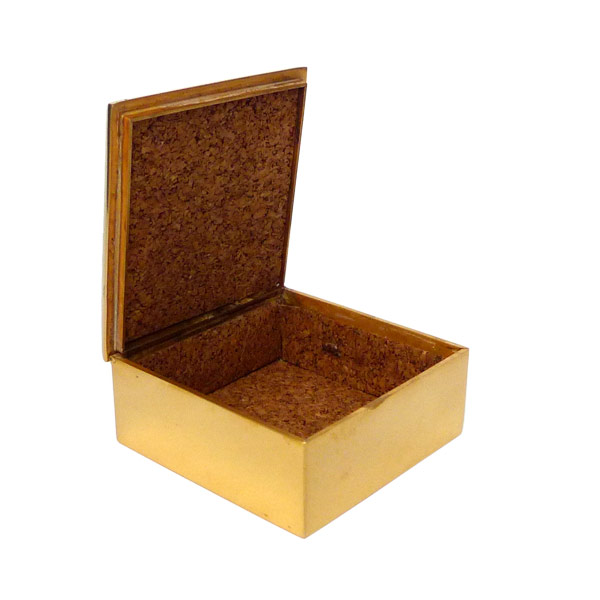 Alone in the World - Guilded Bronze Box by Line Vautrin
