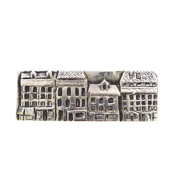 Faubourg Saint -Honoré - Silvered Bronze Box by Line Vautrin