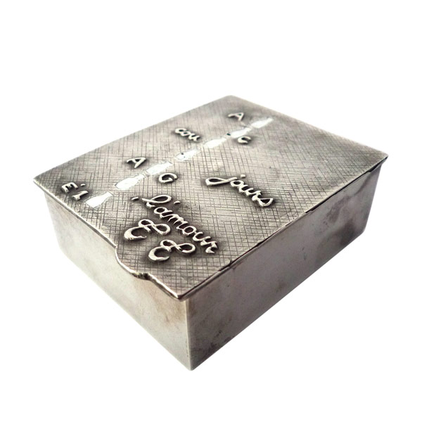 To Let the Days Flow… - Silvered Bronze Box by Line Vautrin
