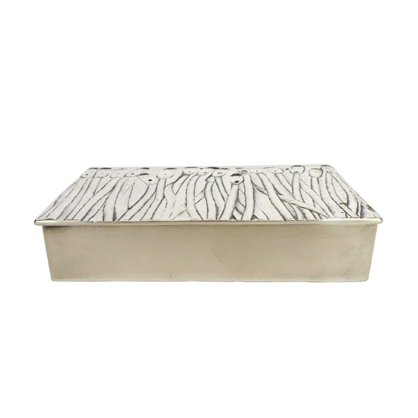 Reed - Silvered Bronze Box by Line Vautrin