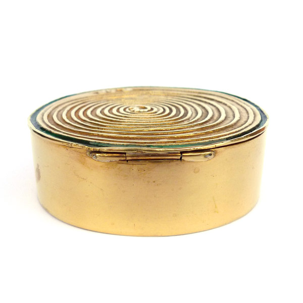 Inspired Me To Come Back To You - Guilded and Enameled Bronze Box by Line Vautrin