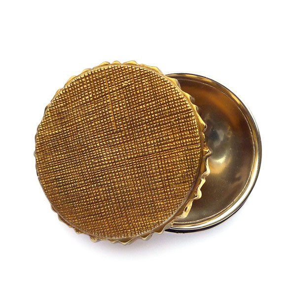 I Am Completely in Your Hands - Guilded Bronze Ashtray by Line Vautrin