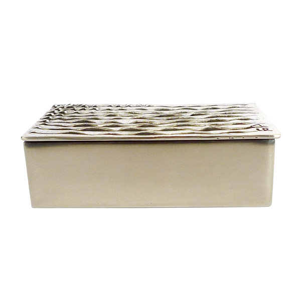 Darling - Silvered Rebus Bronze Box by Line Vautrin
