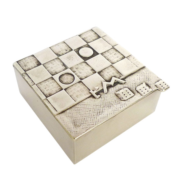 I Love You Very Much - Silvered Bronze Box by Line Vautrin