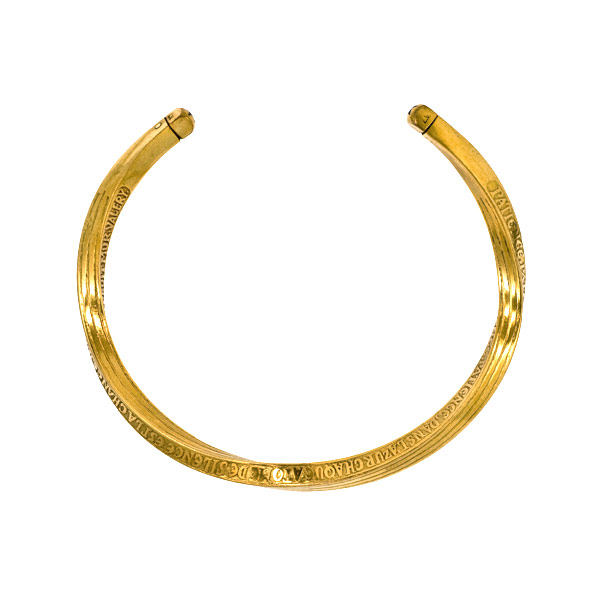 Torque - Guilded Bronze Necklace by Line Vautrin