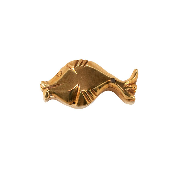 Fish - Guilded Guilded Bronze Box by Line Vautrin