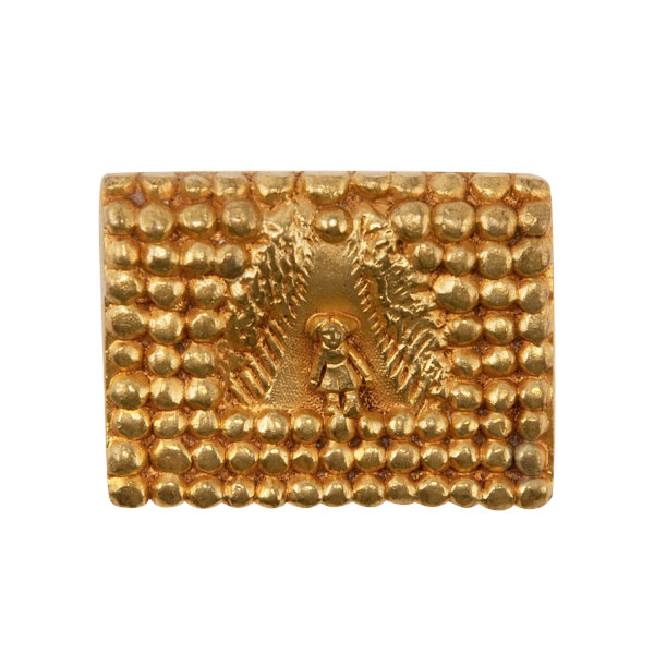 Tom Thumb - Guilded Bronze Brooch by Line Vautrin