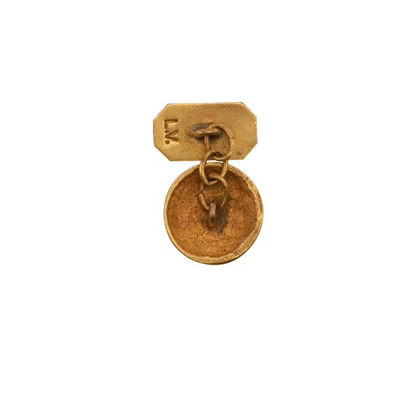 Grotesque - Guilded Bronze cufflinks by Line Vautrin
