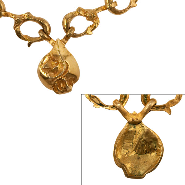 Ulysses - Guilded Bronze Necklace by Line Vautrin